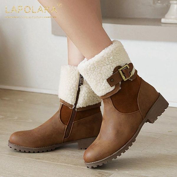 lapolaka new arrivals large size 43 thick heels ankle boots women shoes zipper add fur autumn winter office ladies boots, Black
lapolaka new arrivals large size 43 thick heels ankle boots women shoes zipper add fur autumn winter office ladies boots, Black