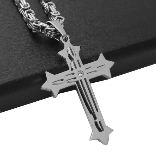 fashion stainless steel christ jesus cross necklace for women men silver color byzantine necklace religious jewelry 18-36
fashion stainless steel christ jesus cross necklace for women men silver color byzantine necklace religious jewelry 18-36