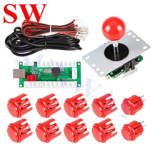 arcade joystick diy kits 4/8 way 5pin cable joystick fighting stick push buttons with new style usb control board for mame
arcade joystick diy kits 4/8 way 5pin cable joystick fighting stick push buttons with new style usb control board for mame