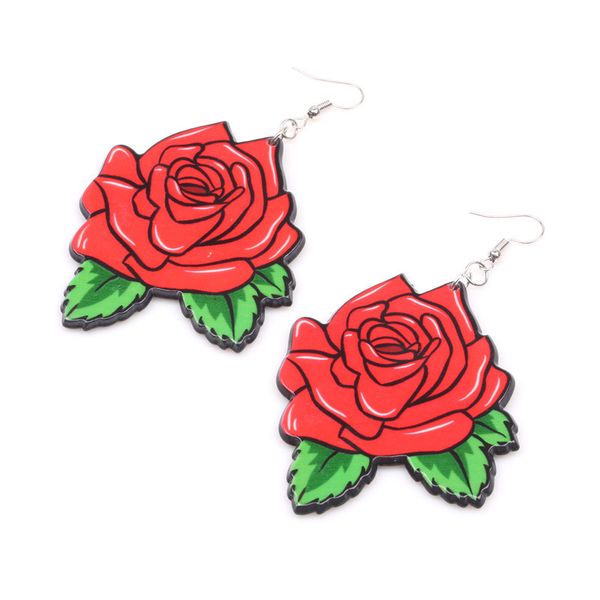 2020 new punk rose flower drop earrings acrylic hip hop red flower dangle earrings for women girls party exaggerate jewelry, Silver
2020 new punk rose flower drop earrings acrylic hip hop red flower dangle earrings for women girls party exaggerate jewelry, Silver