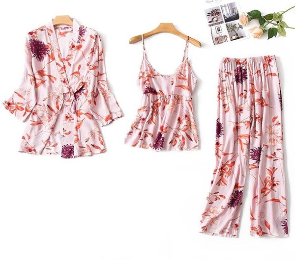 2020 new satin pajamas for women 3pcs pjs home wear clothes print floral cotton ladies loose sleep nightwear sets77, Black;red
2020 new satin pajamas for women 3pcs pjs home wear clothes print floral cotton ladies loose sleep nightwear sets77, Black;red