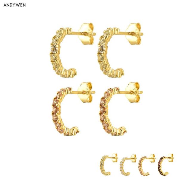 andywen 925 sterling silver gold colorful circle earring hoops round women luxury crystal fine 2020 piercing jewelry gift, Golden;silver
andywen 925 sterling silver gold colorful circle earring hoops round women luxury crystal fine 2020 piercing jewelry gift, Golden;silver