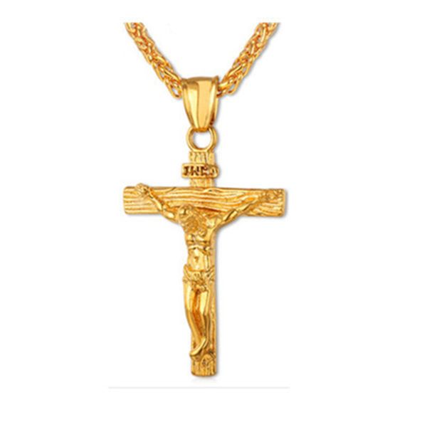 chains religious jesus cross necklace for men 2021 fashion gold color pendent with chain jewelry gifts, Silver
chains religious jesus cross necklace for men 2021 fashion gold color pendent with chain jewelry gifts, Silver