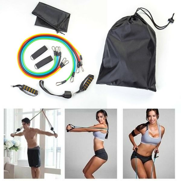 resistance bands 11-piece indoor workout set can carry up to 100 pounds of training suitable for family
resistance bands 11-piece indoor workout set can carry up to 100 pounds of training suitable for family