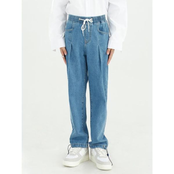 men's jeans men elastic waist casual denim pant male streetwear hiphop vintage fashion loose ankle-length pants, Blue
men's jeans men elastic waist casual denim pant male streetwear hiphop vintage fashion loose ankle-length pants, Blue
