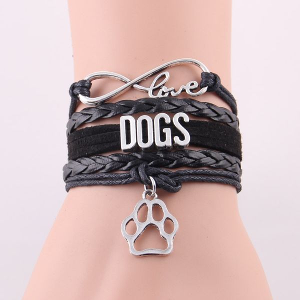 charm bracelets fashion infinity love a variety of dogs bracelet dog pet leather braid wrap women & bangles for men jewelry, Golden;silver
charm bracelets fashion infinity love a variety of dogs bracelet dog pet leather braid wrap women & bangles for men jewelry, Golden;silver