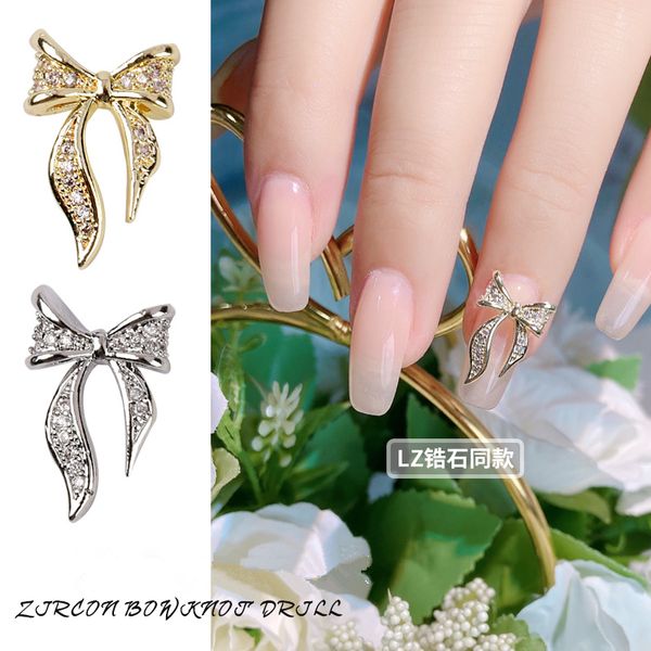nail art decorations 10 pcs bowknot charm zircon alloy 3d luxury shiny crystal pendant jewelry manicure design accessories, Silver;gold
nail art decorations 10 pcs bowknot charm zircon alloy 3d luxury shiny crystal pendant jewelry manicure design accessories, Silver;gold