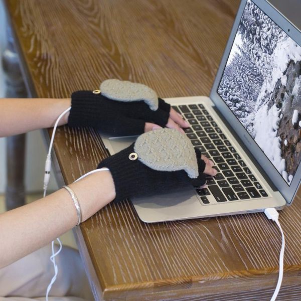 five fingers gloves winter usb heated women half finger knitted wool warm mittens patchwork female ski, Blue;gray
five fingers gloves winter usb heated women half finger knitted wool warm mittens patchwork female ski, Blue;gray