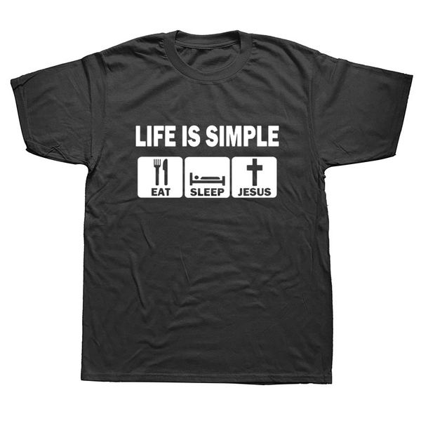 life is simple jesus christian t shirt men short sleeve fashion cotton t-shirt cool funny shirt men clothing 
life is simple jesus christian t shirt men short sleeve fashion cotton t-shirt cool funny shirt men clothing