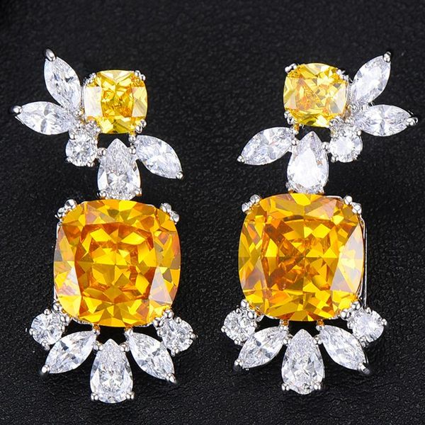 siscathy luxury exquisite women yellow earrings ring cubic zirconia wedding female wedding jewelry sets accessories high quality, Silver
siscathy luxury exquisite women yellow earrings ring cubic zirconia wedding female wedding jewelry sets accessories high quality, Silver