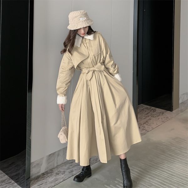 2020 the new spring cotton trench coat for women long sleeve vintage korean fashion casual elegant ladies maxi cloak streetwear, Tan;black
2020 the new spring cotton trench coat for women long sleeve vintage korean fashion casual elegant ladies maxi cloak streetwear, Tan;black