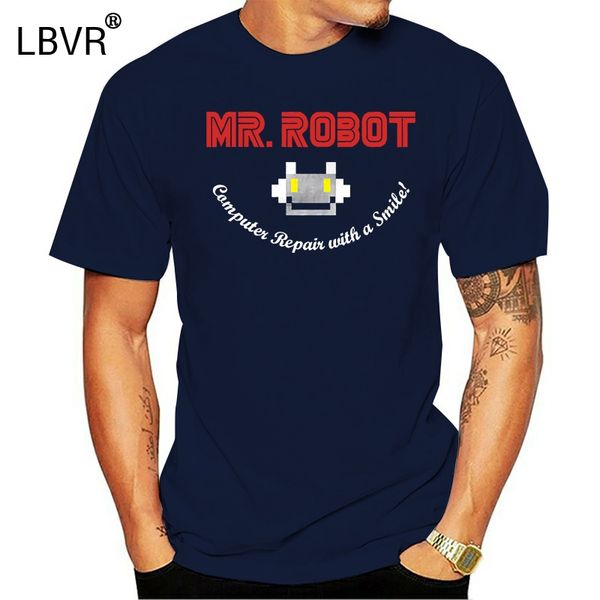 summer cool funny t-shirt mr robot mr. robot computer repair with a smile t-shirt summer