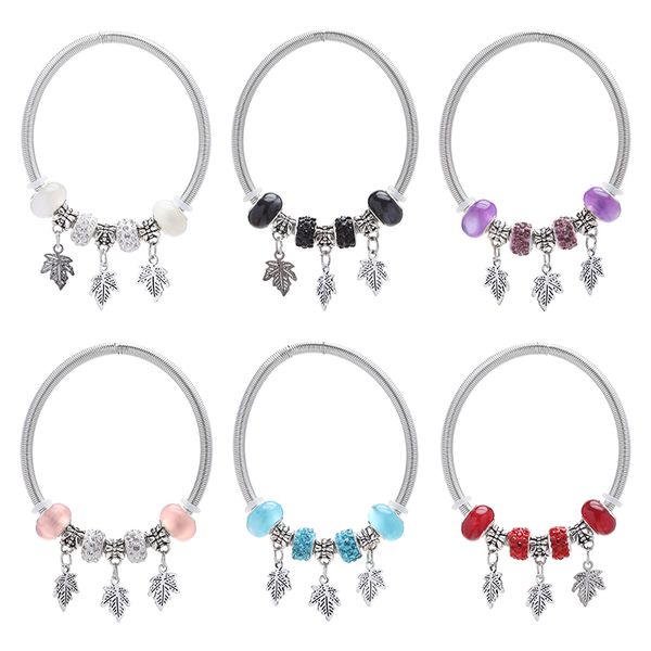 elastic bracelet pendant beads charm bracelets for women leaf fine quality children girls, Black
elastic bracelet pendant beads charm bracelets for women leaf fine quality children girls, Black