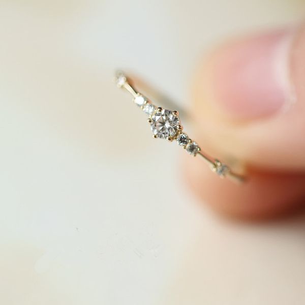 cluster rings cute female small round stone ring 100% real 925 sterling silver gold engagement for women minimalist wedding band, Golden;silver
cluster rings cute female small round stone ring 100% real 925 sterling silver gold engagement for women minimalist wedding band, Golden;silver