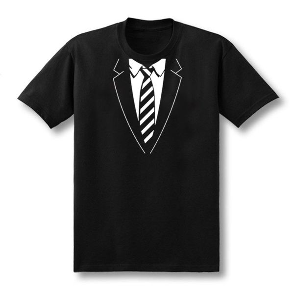 2019 summer new men t shirts fake suit tie funny print t-shirt men o-neck short sleeve casual men's tshirts