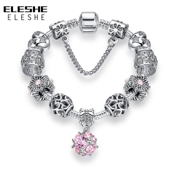 eleshe silver plated heart charm bracelet with crystal beads brand bracelet for women original diy jewelry clearance sale, Golden;silver
eleshe silver plated heart charm bracelet with crystal beads brand bracelet for women original diy jewelry clearance sale, Golden;silver