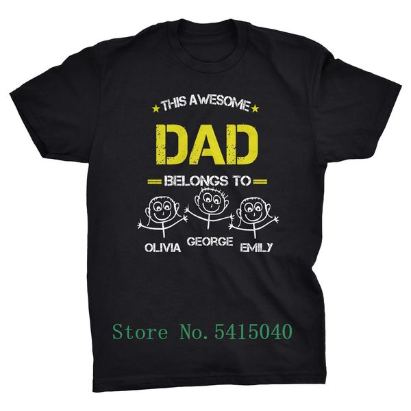 this awesome dad belongs to... personalised fathers day cute t-shirt up to cool casual pride t shirt men new
this awesome dad belongs to... personalised fathers day cute t-shirt up to cool casual pride t shirt men new