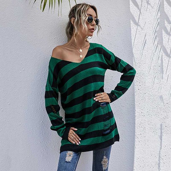 fashion hollow out striped knitted sweater women long sleeve v-neck loose bottoming shirt mid-length vintage pullover autumn, White;black
fashion hollow out striped knitted sweater women long sleeve v-neck loose bottoming shirt mid-length vintage pullover autumn, White;black