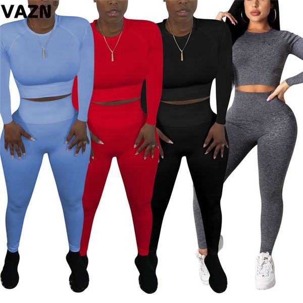 vazn 2020 autumn women daily 2-piece solid long set full sleeve o-neck pullover tees tight pants set comfortable casual set x0923, Gray
vazn 2020 autumn women daily 2-piece solid long set full sleeve o-neck pullover tees tight pants set comfortable casual set x0923, Gray