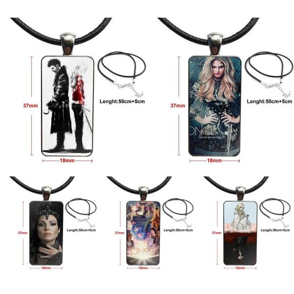 once upon a time steel color glass cabochon with rectangle shaped pendant choker necklace for unisex, Silver
once upon a time steel color glass cabochon with rectangle shaped pendant choker necklace for unisex, Silver