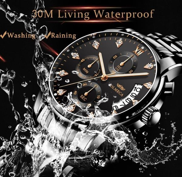 wristwatches mens watches olmeca clock relogio masculino 3atm waterproof chronograph wristwatch reloj hombre for men, Slivery;brown
wristwatches mens watches olmeca clock relogio masculino 3atm waterproof chronograph wristwatch reloj hombre for men, Slivery;brown