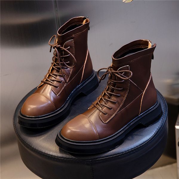 женщины boots осень 2020 мода из натуральной кожи дышащий женский комфортные осень зима сапоги мотоцикл обувь круглый toe, Black
женщины boots осень 2020 мода из натуральной кожи дышащий женский комфортные осень зима сапоги мотоцикл обувь круглый toe, Black
