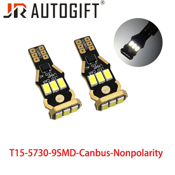 4pcs t15 led bulbs 5730 9smd canbus nonpolarity led backup light 921 912 w16w bulbs car reverse lamp white dc12v
4pcs t15 led bulbs 5730 9smd canbus nonpolarity led backup light 921 912 w16w bulbs car reverse lamp white dc12v
