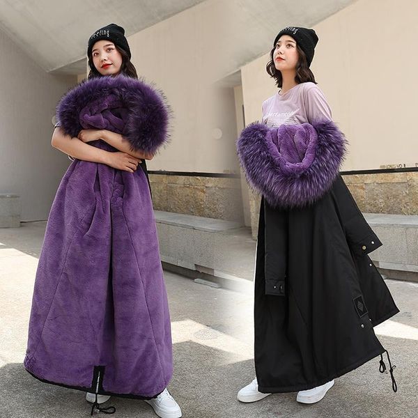 snow wear long parkas winter jacket women fur hooded clothing female fur lining thick winter warm fashion solid coats w356, Black
snow wear long parkas winter jacket women fur hooded clothing female fur lining thick winter warm fashion solid coats w356, Black