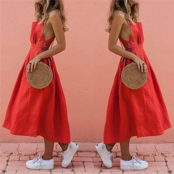 women summer boho strappy long maxi dress backless party red beachwear sundress vestido mujer kg-1241, Black;gray
women summer boho strappy long maxi dress backless party red beachwear sundress vestido mujer kg-1241, Black;gray