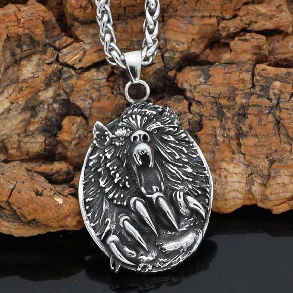 nordic viking stainless steel geri and freki wolf necklace with valknut gift bag, Silver
nordic viking stainless steel geri and freki wolf necklace with valknut gift bag, Silver