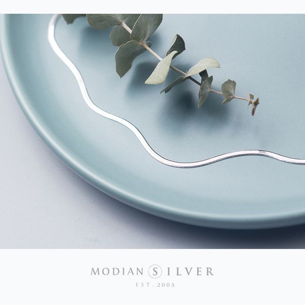 modian fashion simple snake necklaces classic girls 925 sterling silver choker chain for women silver fine jewelry gift, Golden;silver
modian fashion simple snake necklaces classic girls 925 sterling silver choker chain for women silver fine jewelry gift, Golden;silver