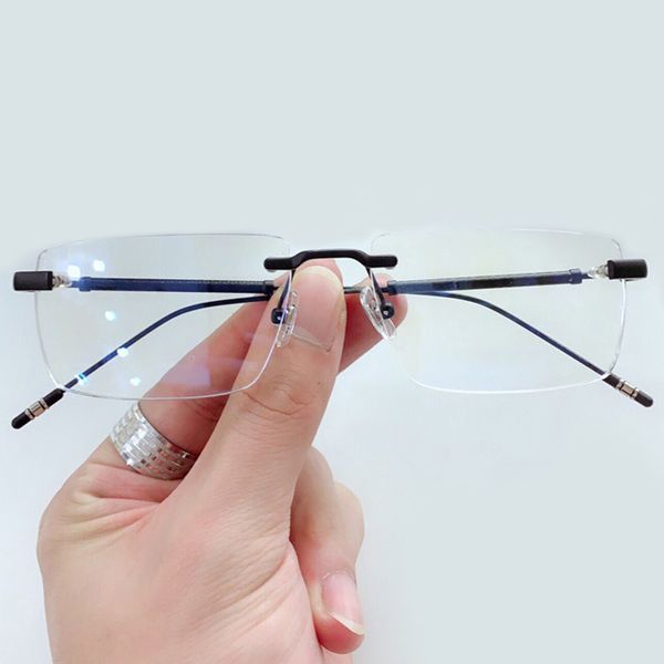 fashion sunglasses frames men alloy myopia glasses brand designer male rimless eyeglasses for prescription high quality, Black
fashion sunglasses frames men alloy myopia glasses brand designer male rimless eyeglasses for prescription high quality, Black