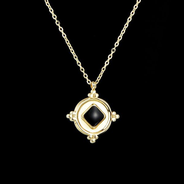 pendant necklaces creative flower round square women's necklace stainless steel gold female ins temperament clavicle chain, Silver
pendant necklaces creative flower round square women's necklace stainless steel gold female ins temperament clavicle chain, Silver