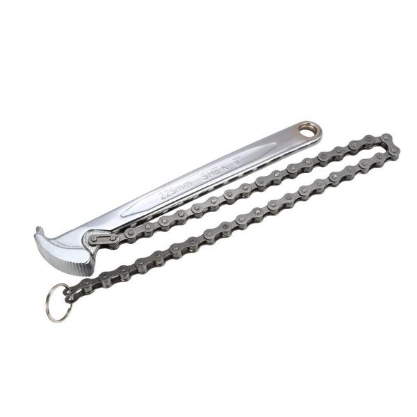 she.k 9" 225mm ratchet chain wrench steel hand pipe tool repairing spanner torque car oil fuel filters remover
she.k 9" 225mm ratchet chain wrench steel hand pipe tool repairing spanner torque car oil fuel filters remover