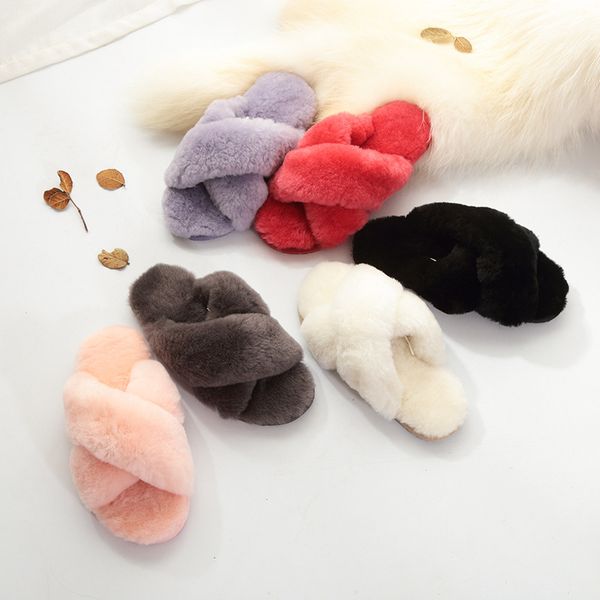 leather and fur in one plush slippers female indoor home antiskid slippers women furry fur slides, Black
leather and fur in one plush slippers female indoor home antiskid slippers women furry fur slides, Black