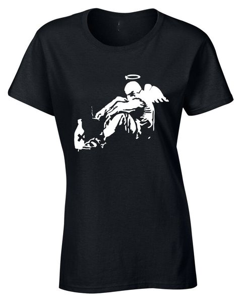 banksy drunken angel womens t shirt tumblr street art instagram cool hipster new trends tee shirt 
banksy drunken angel womens t shirt tumblr street art instagram cool hipster new trends tee shirt