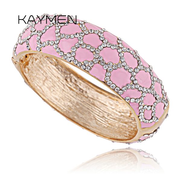 fashion bohemia style rhinestone enamel bracelet for women golden plated party jewelry bangle 2 colors, Black
fashion bohemia style rhinestone enamel bracelet for women golden plated party jewelry bangle 2 colors, Black