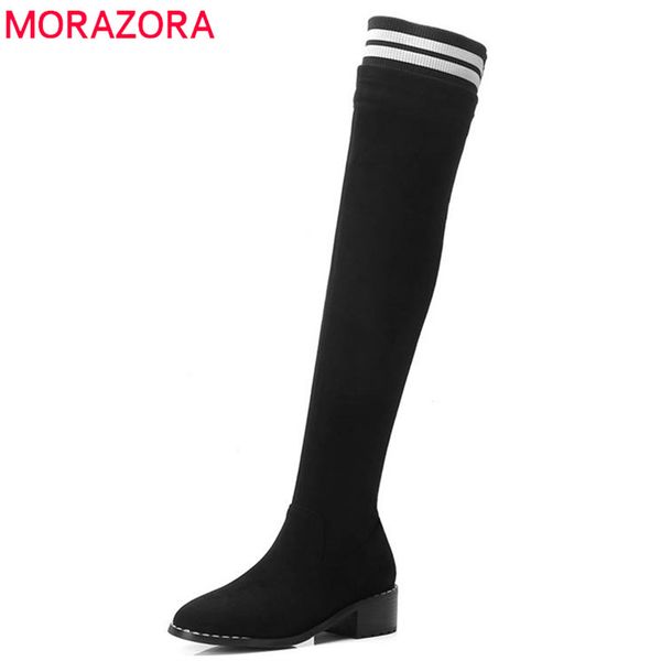 boots morazora 2021 arrival thigh high over the knee women suede leather long pointed toe autumn winter shoes woman, Black
boots morazora 2021 arrival thigh high over the knee women suede leather long pointed toe autumn winter shoes woman, Black