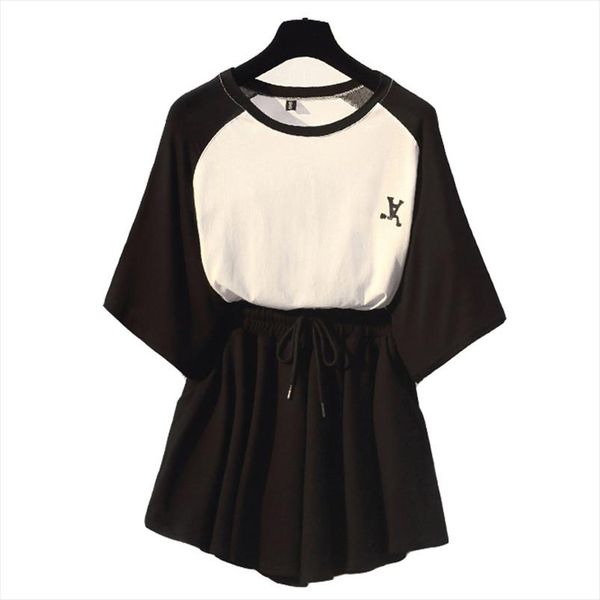 cotton thin slim temperament o neck pullover pockets t shirt new black waist drawstring skirt two piece set girlish style set, Gray
cotton thin slim temperament o neck pullover pockets t shirt new black waist drawstring skirt two piece set girlish style set, Gray