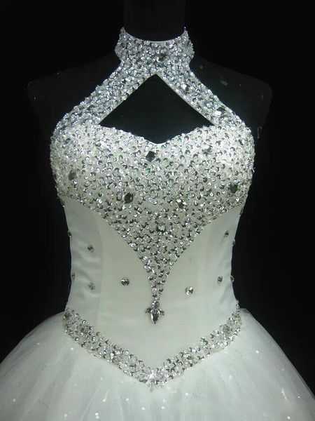 luxury dubai wedding dresses crystal beaded puffy bridal gowns vintage high neck wedding gowns robe de mariee vestidos de noiva, White
luxury dubai wedding dresses crystal beaded puffy bridal gowns vintage high neck wedding gowns robe de mariee vestidos de noiva, White