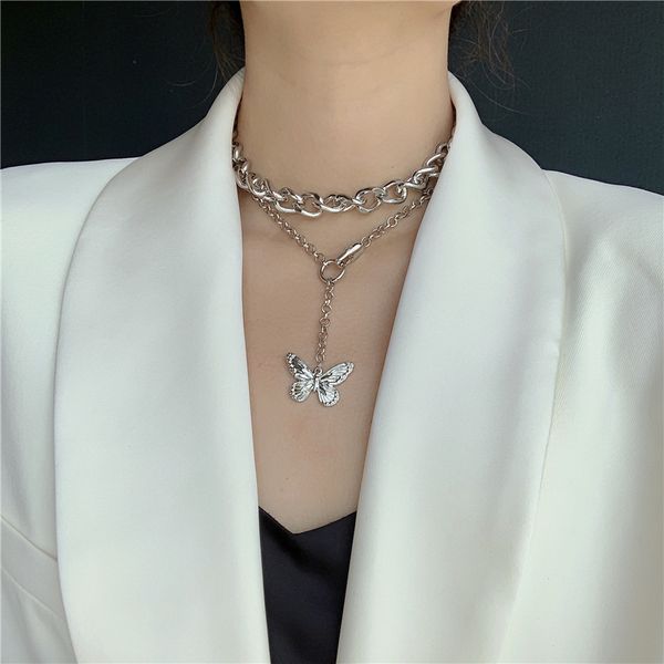 new europe fashion female jewelry vintage charm butterfly necklaces for women girls party personality gift collar ln609, Silver
new europe fashion female jewelry vintage charm butterfly necklaces for women girls party personality gift collar ln609, Silver