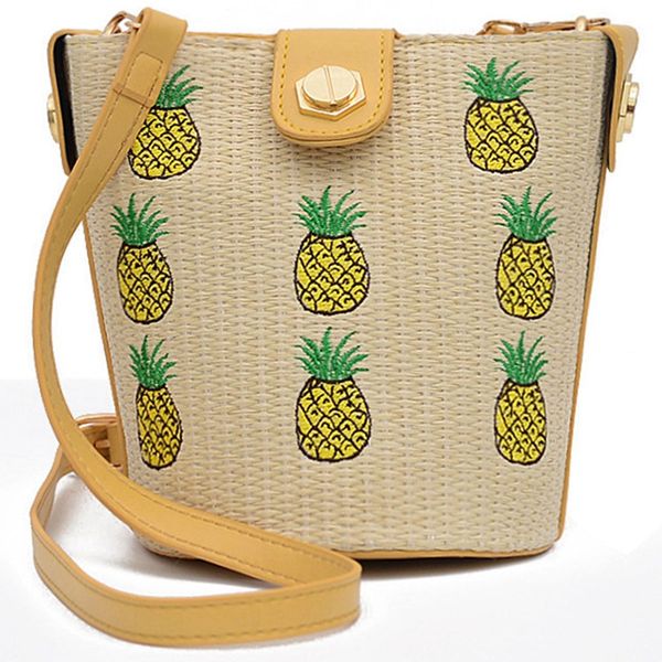 ladies beach straw embroidery pineapple buckle bag casual bucket bag fashion shoulder
ladies beach straw embroidery pineapple buckle bag casual bucket bag fashion shoulder