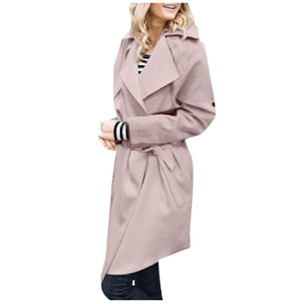women's cape sagace fashion elegant women british wind long trench coat female solid color waist belt loose casual ladies outerwear, Black
women's cape sagace fashion elegant women british wind long trench coat female solid color waist belt loose casual ladies outerwear, Black
