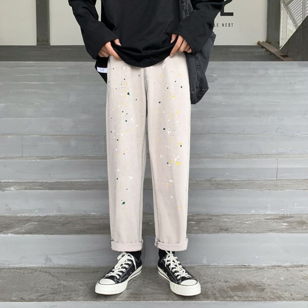 splashing ink jeans men's fashion retro casual straight jeans pants men streetwear wild loose hip-hop denim trousers mens s-2xl, Blue
splashing ink jeans men's fashion retro casual straight jeans pants men streetwear wild loose hip-hop denim trousers mens s-2xl, Blue