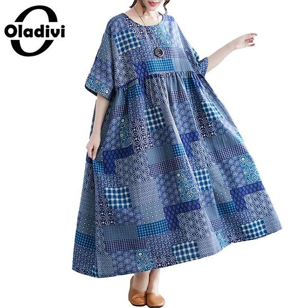 oladivi brand oversized women summer plus size printed dress 2020 new casual loose long maxi dresses female vestidos femininos, Black;gray
oladivi brand oversized women summer plus size printed dress 2020 new casual loose long maxi dresses female vestidos femininos, Black;gray