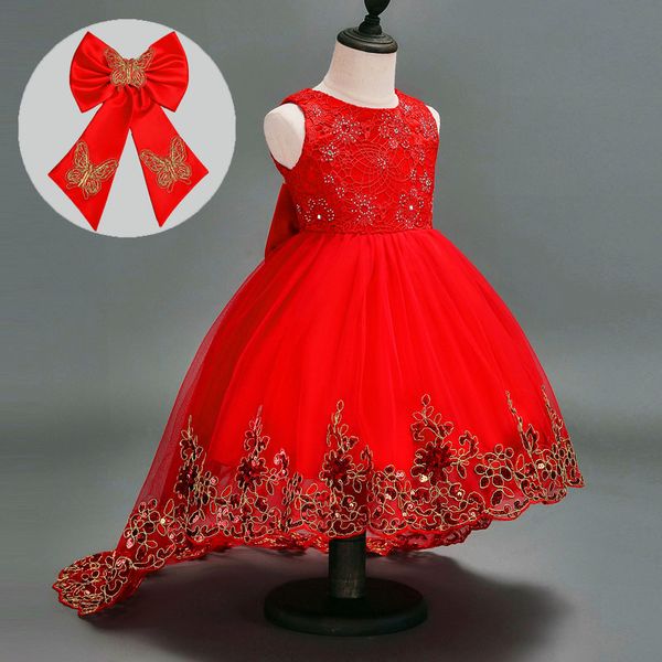 summer big bow evening dresses girl embroidery child girl princess dress children clothing party wedding prom dresses 10 12 year, Red;yellow
summer big bow evening dresses girl embroidery child girl princess dress children clothing party wedding prom dresses 10 12 year, Red;yellow