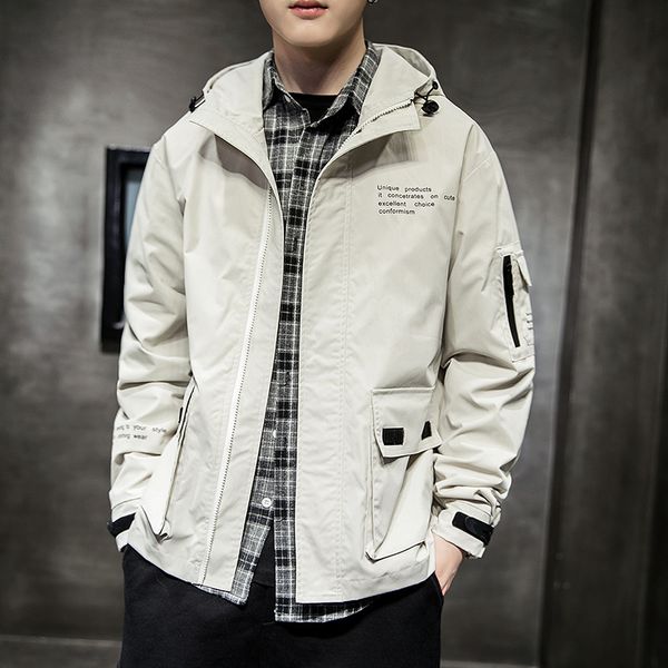 mens spring autumn new jackets coats european and american hooded workwear jacket young student casual clothes coat outwear, Black;brown
mens spring autumn new jackets coats european and american hooded workwear jacket young student casual clothes coat outwear, Black;brown