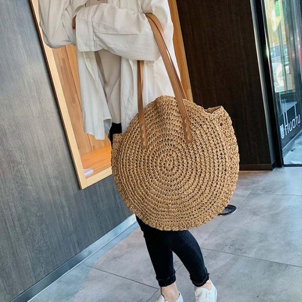 circle straw handbags big capacity handmade summer totes lady round bohemian beach bag casual rattan women shoulder bags m370
circle straw handbags big capacity handmade summer totes lady round bohemian beach bag casual rattan women shoulder bags m370