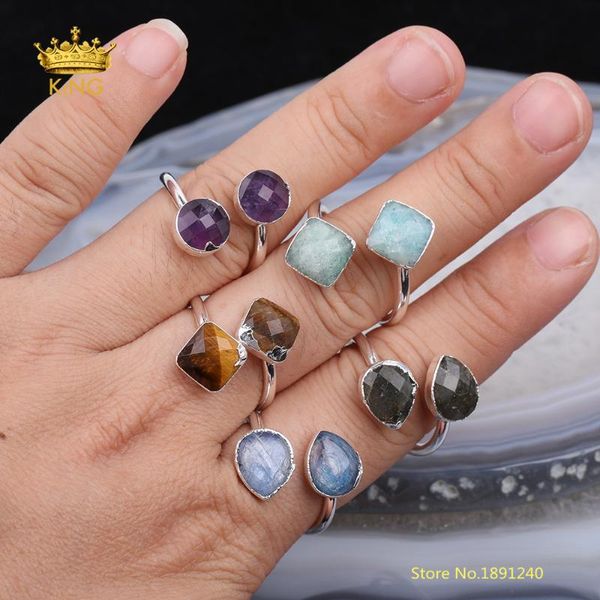 5pcs faceted stones double rings jewelry,random style natural stones beads silvery ring,minimalism rings wholesale bulk, Golden;silver
5pcs faceted stones double rings jewelry,random style natural stones beads silvery ring,minimalism rings wholesale bulk, Golden;silver