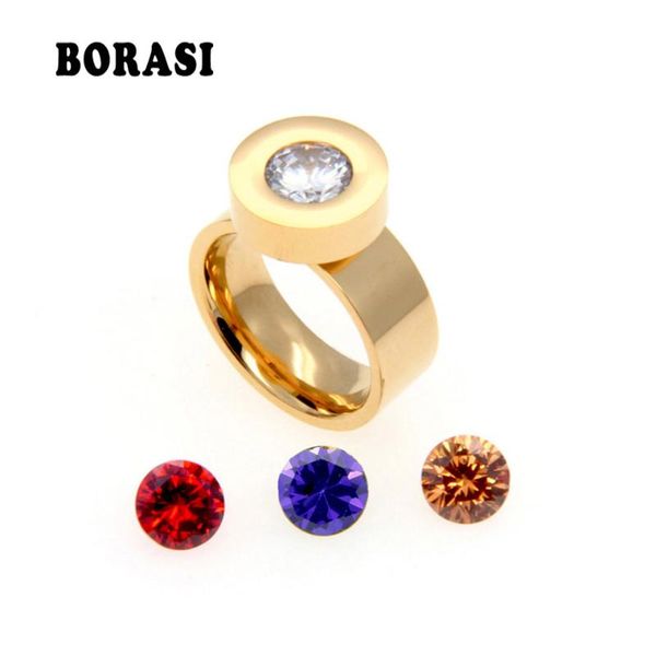 wedding rings trendy gold 4 color zircon crystal round stone ring for women female 316l stainless steel male brand jewelry, Slivery;golden
wedding rings trendy gold 4 color zircon crystal round stone ring for women female 316l stainless steel male brand jewelry, Slivery;golden